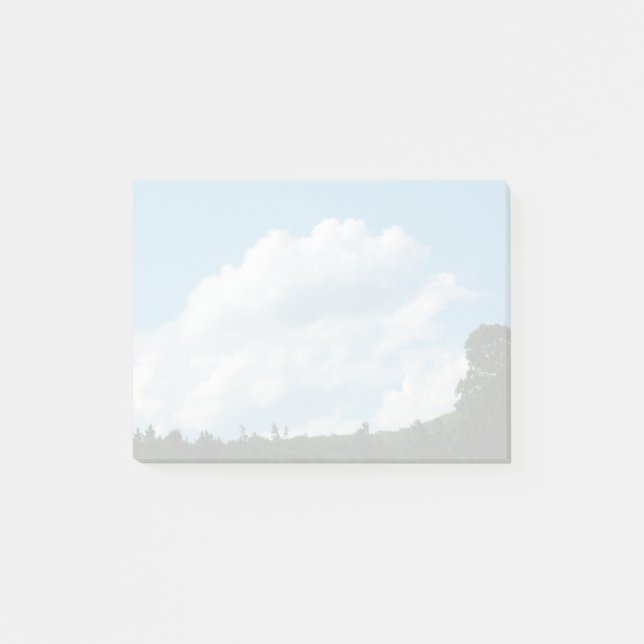 Bloco De Notas Nuvens encontram árvores (Frente)