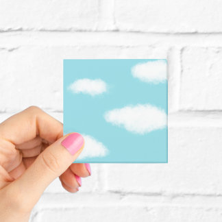 Bloco De Notas Nuvens Macias Céu Azul