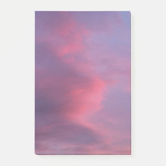 Bloco De Notas Nuvens Rosa Azul (Frente)