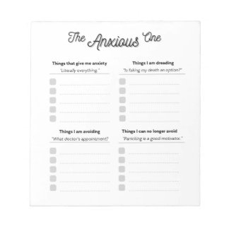 Bloco De Notas O Ansioso Notepad