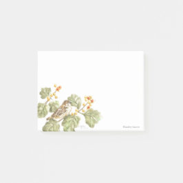 Bloco De Notas O Autumn Pads Notas de Pássaro Passa Notas de Post