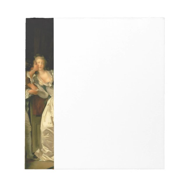 Bloco De Notas O Beijo Roubado Fragonard (Frente)