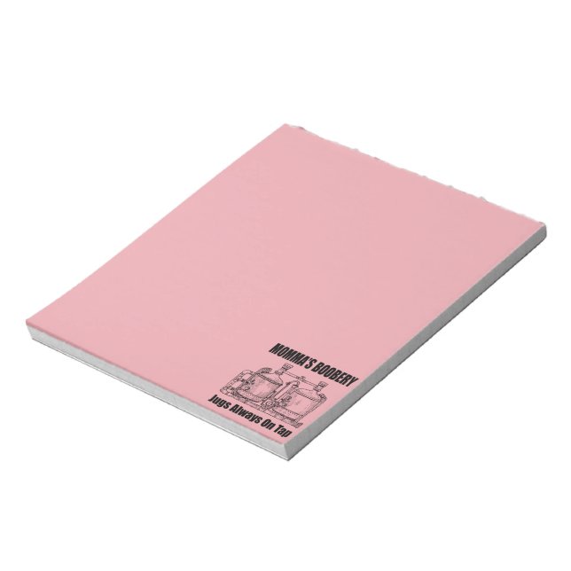 Bloco De Notas O "Boobery Jugs" da mamã sempre na torneira (Invertido)