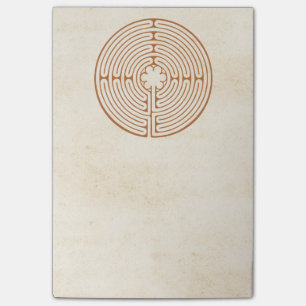 Bloco De Notas O Cargo-it® do labirinto de Chartres nota 4 x 6
