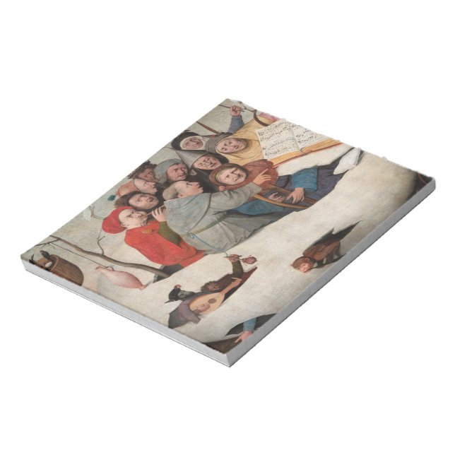 Bloco De Notas O concerto no ovo por Hieronymus Bosch (Invertido)