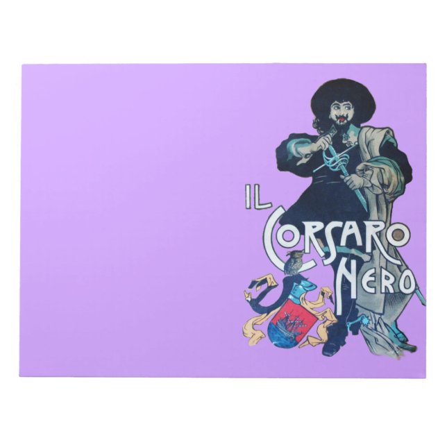 BLOCO DE NOTAS O CORSAIR PRETO (Frente)