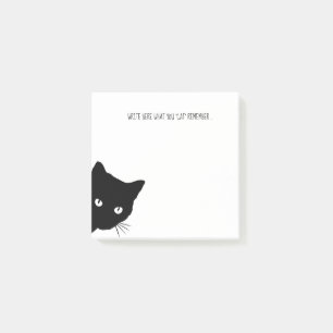 Bloco De Notas O gato recorda o post-it