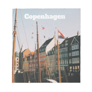 Bloco De Notas O icônico Nyhavn, Copenhague, Dinamarca