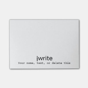 Bloco De Notas O iwrite personalizado do memorando do presente do