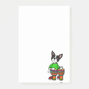 Bloco De Notas O jogo bonito de Boston Terrier Bong cilindros