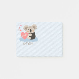 Bloco De Notas O Koala bonito afaga ID386