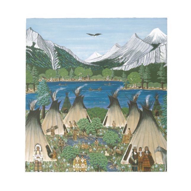 Bloco De Notas O Lago Nez Perce ~ Wallowa (Frente)