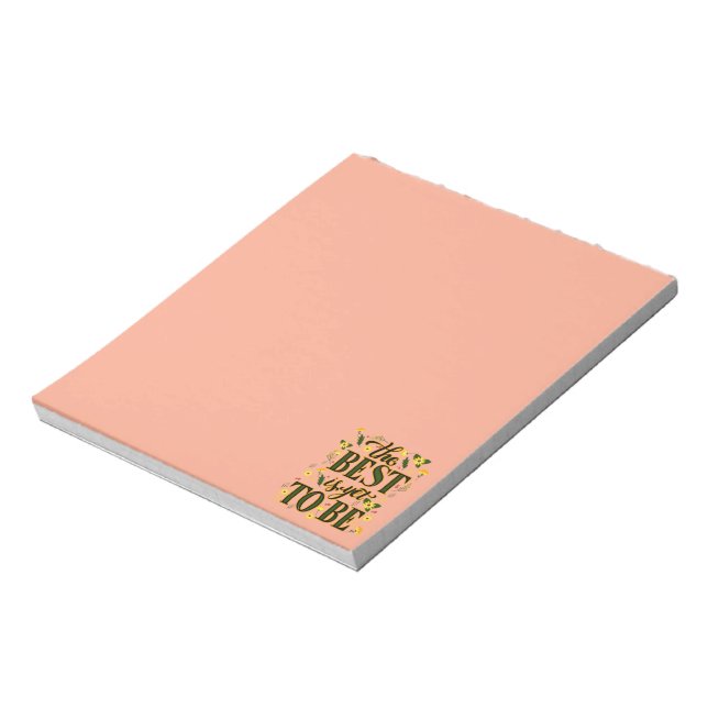 Bloco De Notas O melhor ainda é ser motivacional (Invertido)