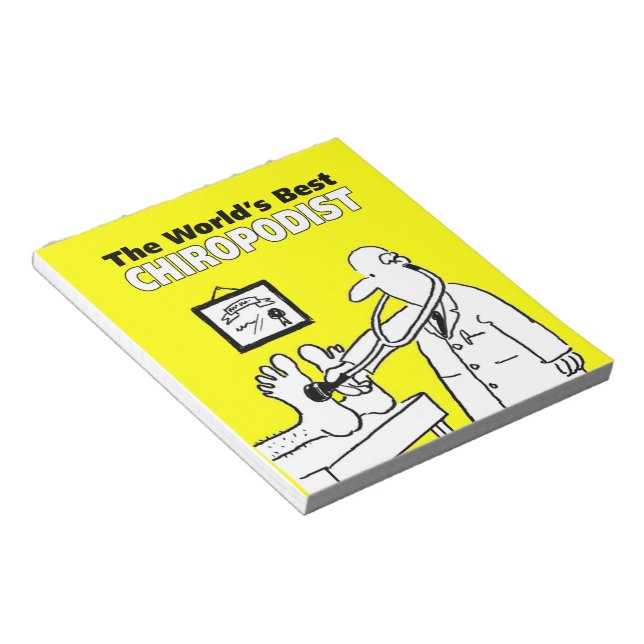 Bloco De Notas O melhor Chiropodista do mundo (Inclinado)