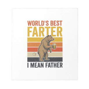 Bloco De Notas O Melhor Flatulento do Mundo Pai Urso Engraçado