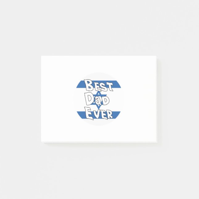 Bloco De Notas O melhor Pai de Israel (Frente)