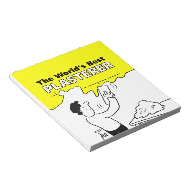 Bloco De Notas O Melhor Plasterer do Mundo (Inclinado)