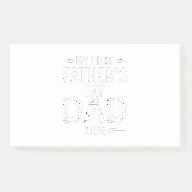 Bloco De Notas O Meu Primeiro Dia de os pais Como Pai 2025 (Frente)