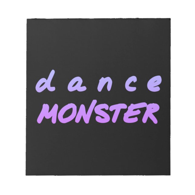 Bloco De Notas O monstro da dança (Frente)