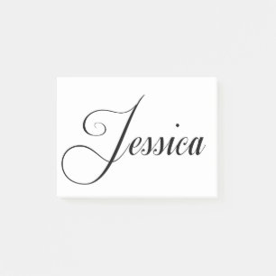 Bloco De Notas O nome dela é Jessica Calligraphy