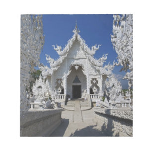 Bloco De Notas O novo templo branco de Wat Rong Khun em