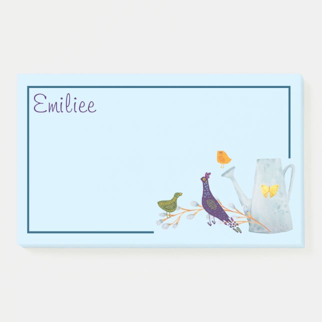 Bloco De Notas O Pavão, O Pato E O Pintinho (Frente)