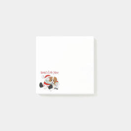 Bloco De Notas O Pequeno Yelper do Papai Noel Cavalier King Charl