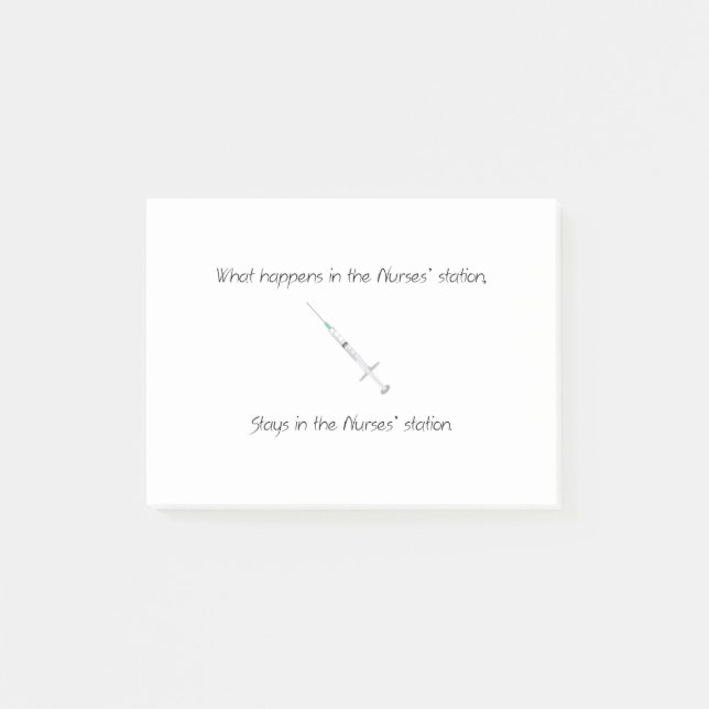 Bloco De Notas O que acontece na estação das enfermeiras (Frente)