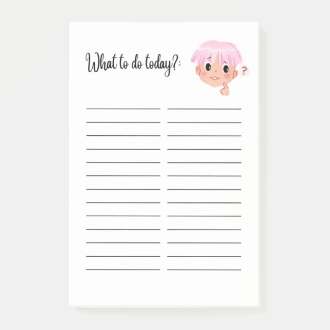 BLOCO DE NOTAS O QUE FAZER HOJE: (Frente)