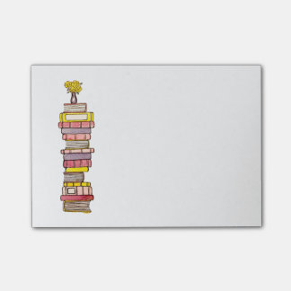 Bloco De Notas O rosa registra notas pegajosas