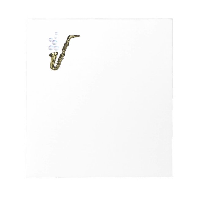 Bloco De Notas O Saxofone Burbuja (Frente)