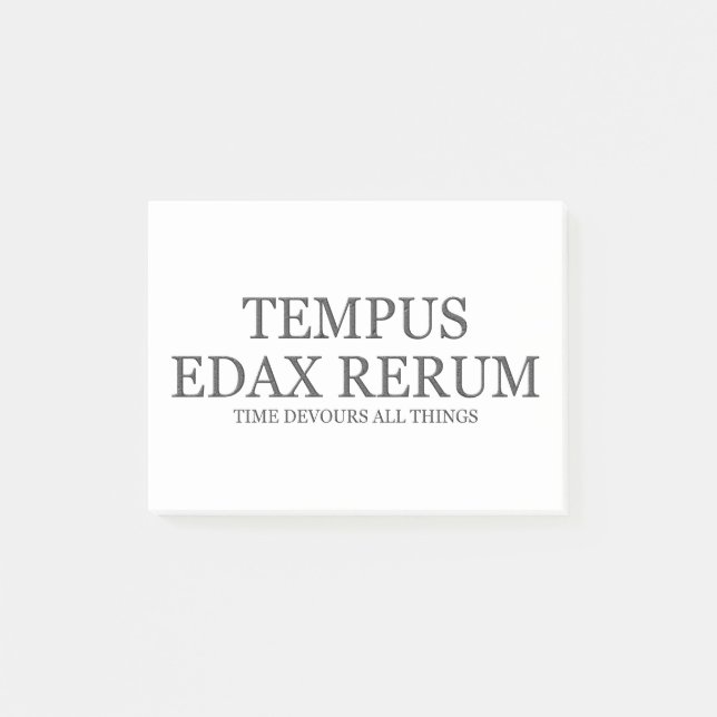 Bloco De Notas O tempo devora todas as coisas - obscuridade (Frente)