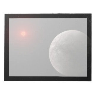 Bloco De Notas O Trapist-1 B do Exoplaneta Quente Rocky.