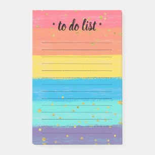 Bloco De Notas O unicórnio bonito colore notas