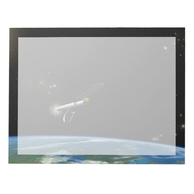 Bloco De Notas O Veículo De Lançamento Atlas V541 Em Órbita. (Frente)