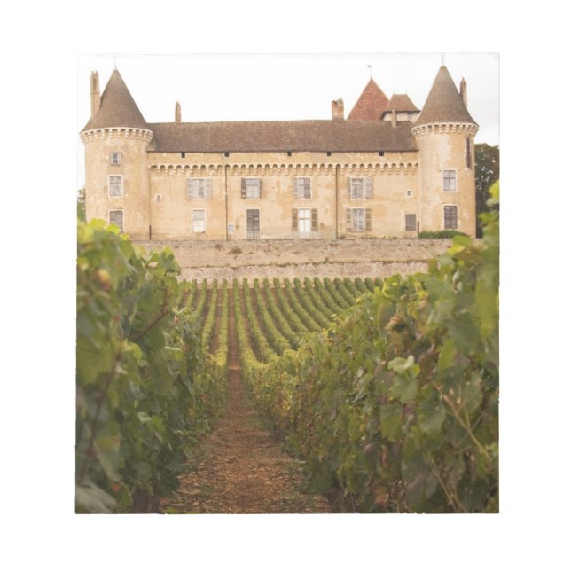 Bloco De Notas O velho castelo medieval Chateau de Rully na Cote (Frente)