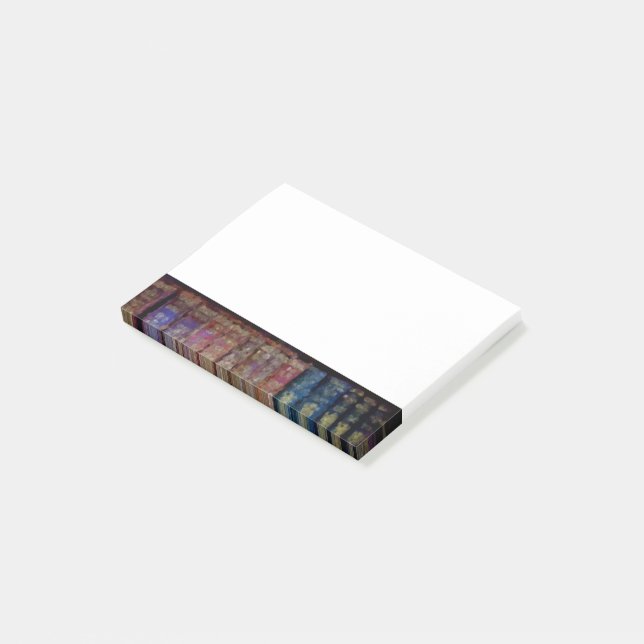 Bloco De Notas O vintage registra a aguarela (Inclinado)