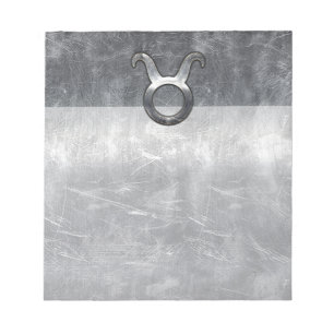 Bloco De Notas O zodíaco do Taurus assina dentro o estilo