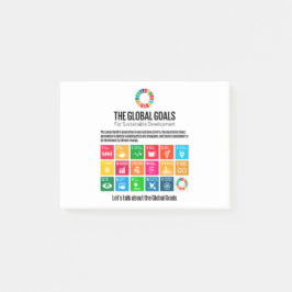 Bloco De Notas Objetivos modernos de sustentabilidade inspiracion