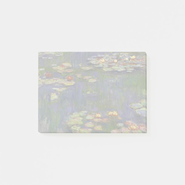 Bloco De Notas Obra-Prima de Monet Ninféias Pintura (Frente)