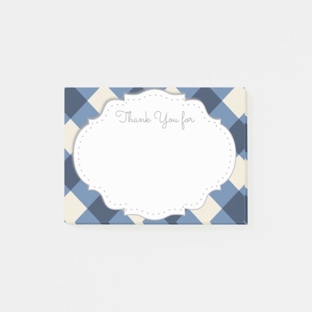 Bloco De Notas Obrigado notas pegajosas (Frente)