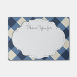 Bloco De Notas Obrigado notas pegajosas