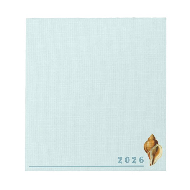 Bloco de Notas Oceano Azul Concha (Frente)