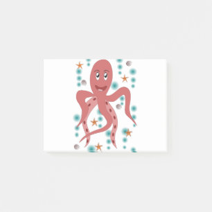 Bloco De Notas Octopus Animal do Mar Submarino Vida no Mar Kraken