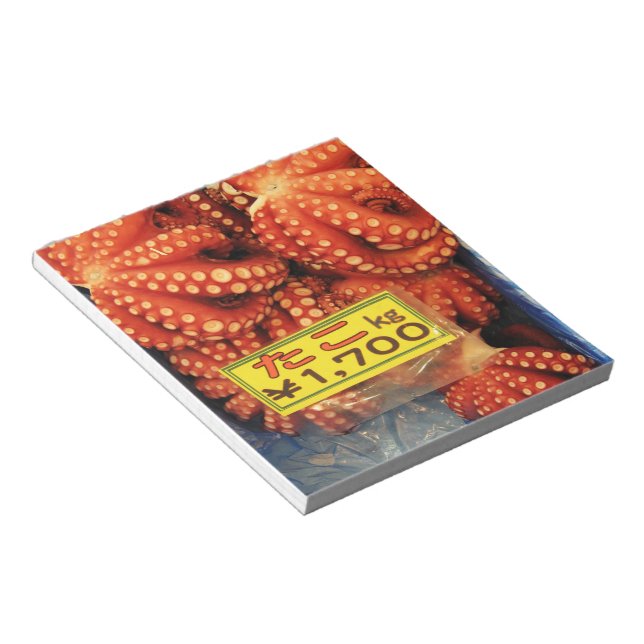 Bloco De Notas Octopus Tako た こ Tsukiji Fish Market, Tóquio, Japã (Inclinado)