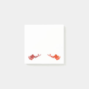 Bloco De Notas Octopus vermelho