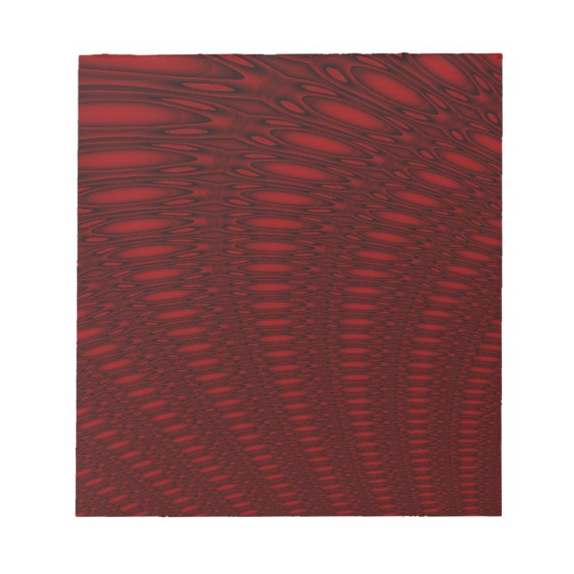 Bloco De Notas Octopus vermelho Tentáculos Notepada (Frente)