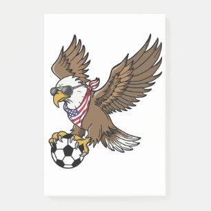 Bloco De Notas Óculos de sol águia legais de futebol EUA Vintage