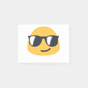 Bloco De Notas Óculos de sol Emoji