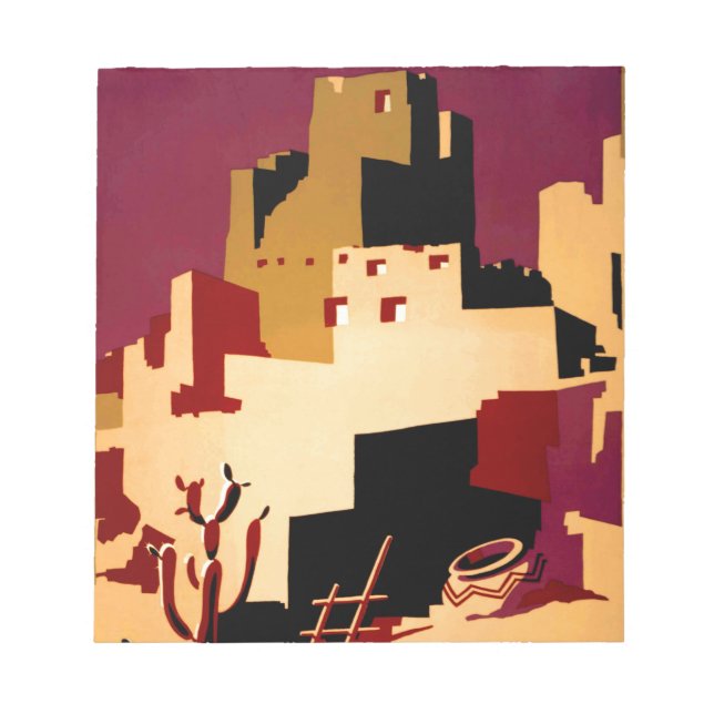 Bloco De Notas Oeste do Sudoeste Pueblo WPA Nacional (Frente)